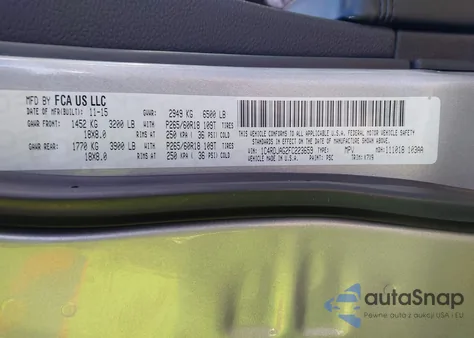 2015 Dodge Durango Sxt from USA, damaged, VIN 1C4RDJAG2FC223659